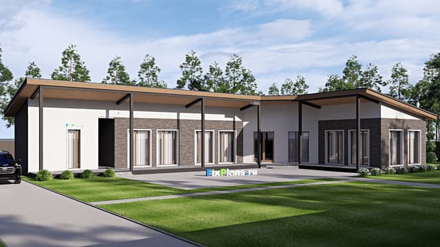 Одноэтажный дом F-20006